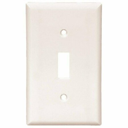 EATON WIRING DEVICES Eaton Wiring Devices Wallplate, 4-1/2 in L, 2-3/4 in W, 1 -Gang, Thermoset, White, High-Gloss 2134W